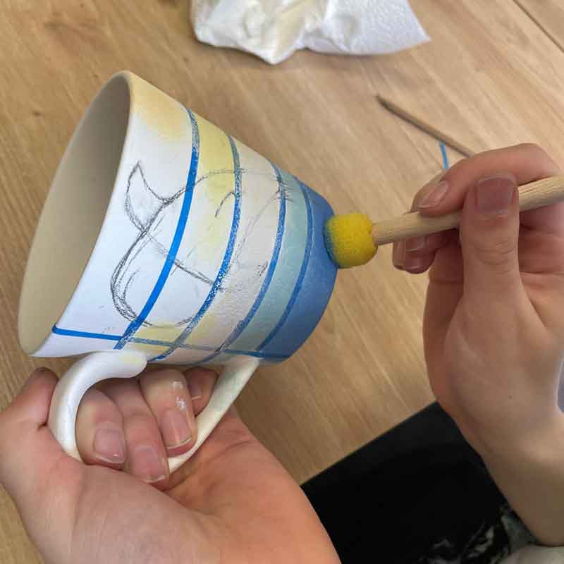 Teezeit, Teeglück Tassenmalerei als Teamevent oder für dich selbst